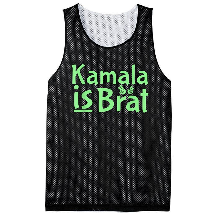 Kamala Is Brat Funny Sarcastic Quote Kamala Is Brat 2024 Mesh Reversible Basketball Jersey Tank