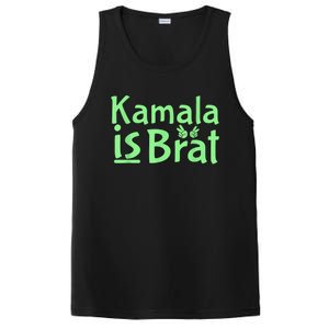 Kamala Is Brat Funny Sarcastic Quote Kamala Is Brat 2024 PosiCharge Competitor Tank