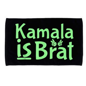 Kamala Is Brat Funny Sarcastic Quote Kamala Is Brat 2024 Microfiber Hand Towel