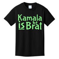 Kamala Is Brat Funny Sarcastic Quote Kamala Is Brat 2024 Kids T-Shirt