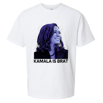 Kamala Is Brat Funny Sarcastic Sueded Cloud Jersey T-Shirt