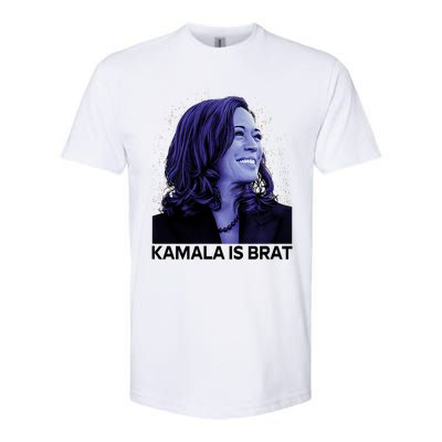 Kamala Is Brat Funny Sarcastic Softstyle CVC T-Shirt