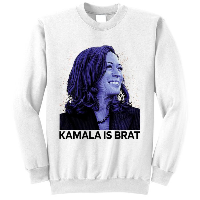 Kamala Is Brat Funny Sarcastic Sweatshirt