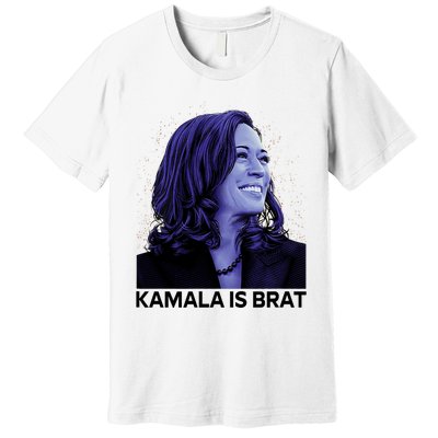 Kamala Is Brat Funny Sarcastic Premium T-Shirt