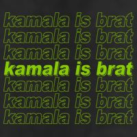 Kamala Is Brat Meme Kamala Harris 2024 7 Panel Mesh Trucker Snapback Hat