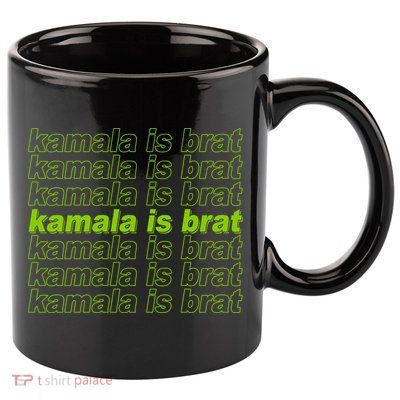 Kamala Is Brat Meme Kamala Harris 2024 11oz C Handle Ceramic Mug