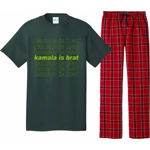 Kamala Is Brat Meme Kamala Harris 2024 Pajama Set