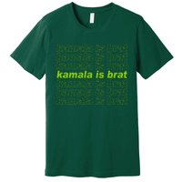 Kamala Is Brat Meme Kamala Harris 2024 Premium T-Shirt