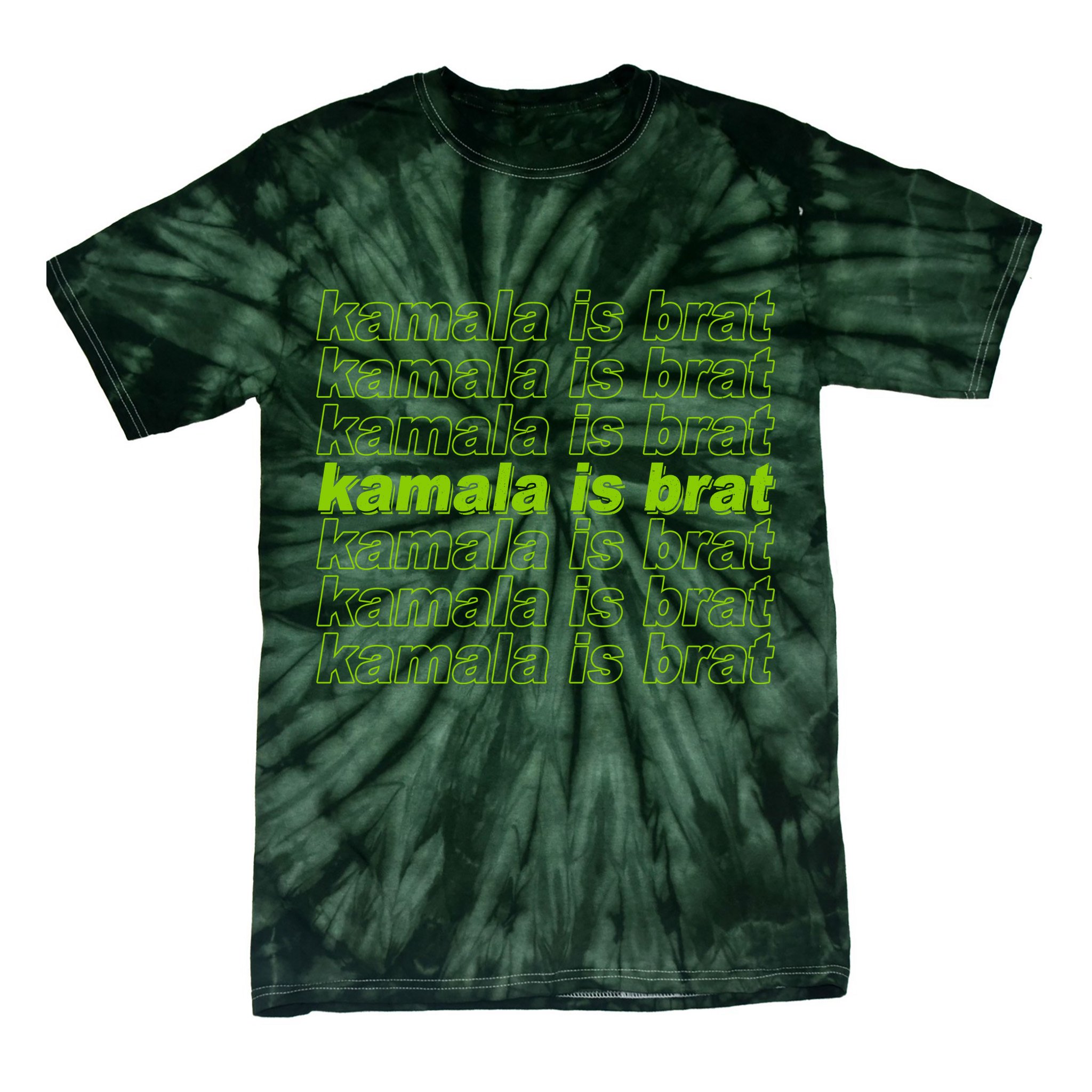Kamala Is Brat Meme Kamala Harris 2024 Tie-Dye T-Shirt