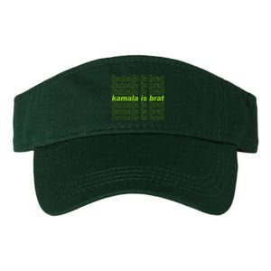 Kamala Is Brat Meme Kamala Harris 2024 Valucap Bio-Washed Visor