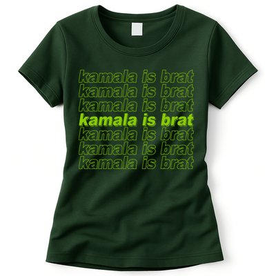 Kamala Is Brat Meme Kamala Harris 2024 Womens T-Shirt
