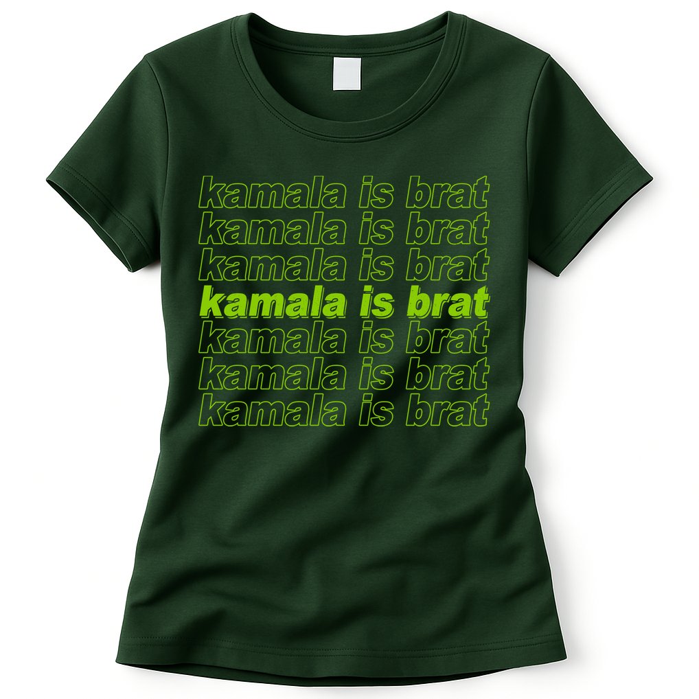 Kamala Is Brat Meme Kamala Harris 2024 Womens T-Shirt