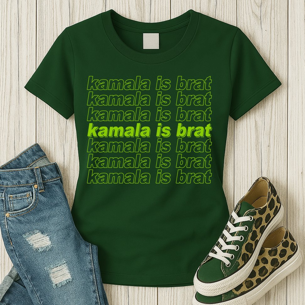 Kamala Is Brat Meme Kamala Harris 2024 Womens T-Shirt
