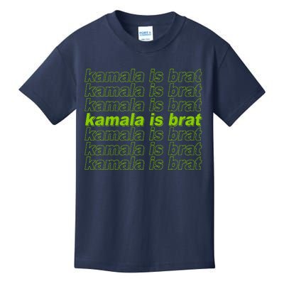 Kamala Is Brat Meme Kamala Harris 2024 Kids T-Shirt