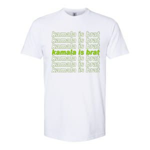 Kamala Is Brat Meme Kamala Harris 2024 Softstyle CVC T-Shirt