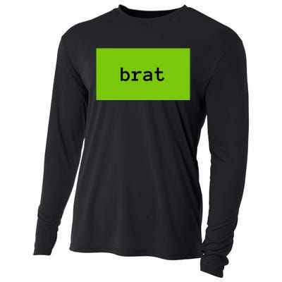 Kamala Is Brat Gen Z Meme Funny Cooling Performance Long Sleeve Crew