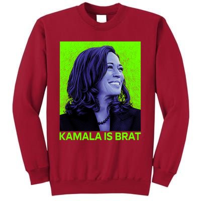 Kamala Is Brat Funny Sarcastic Tall Sweatshirt