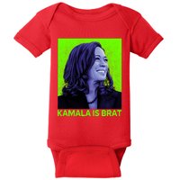 Kamala Is Brat Funny Sarcastic Baby Bodysuit