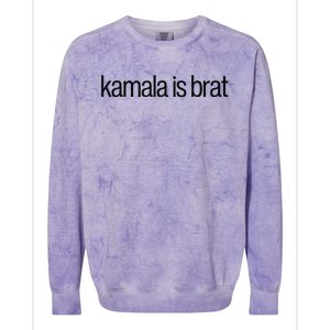 Kamala Is Brat Colorblast Crewneck Sweatshirt