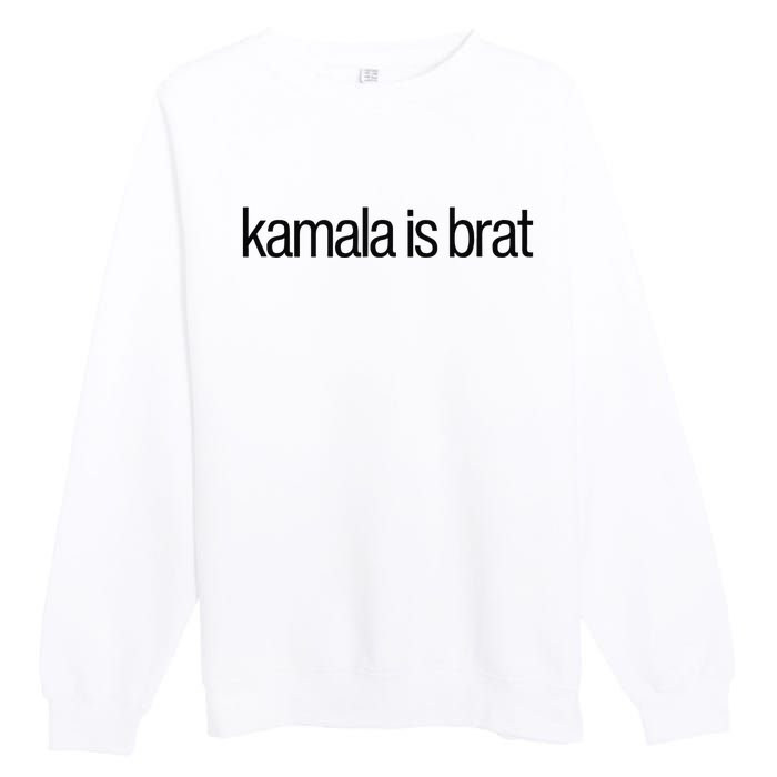 Kamala Is Brat Premium Crewneck Sweatshirt