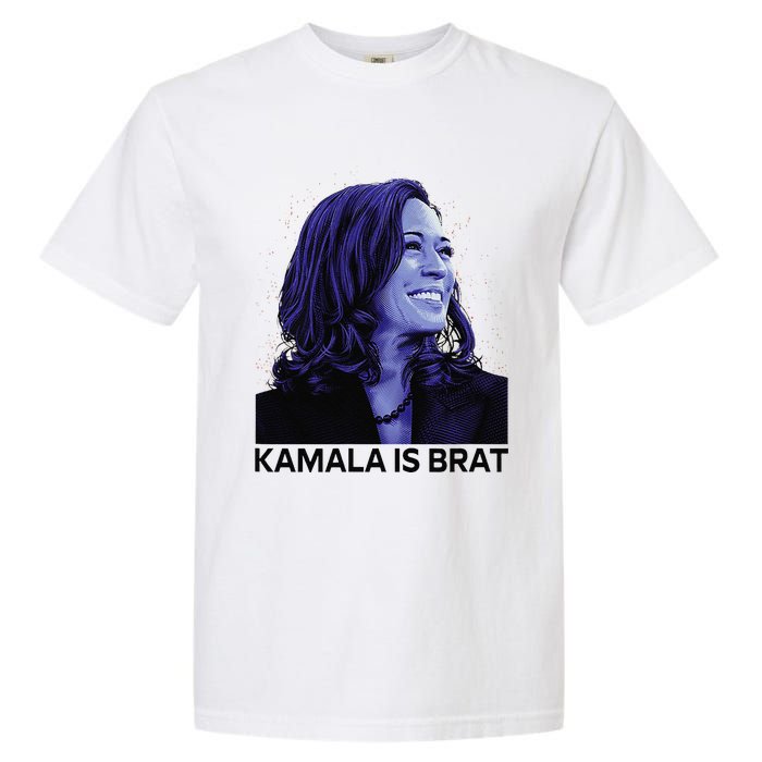 Kamala Is Brat Funny Sarcastic Garment-Dyed Heavyweight T-Shirt