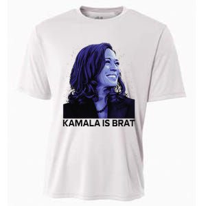 Kamala Is Brat Funny Sarcastic Cooling Performance Crew T-Shirt