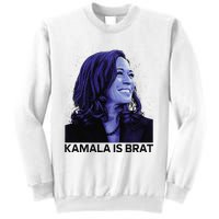 Kamala Is Brat Funny Sarcastic Sweatshirt