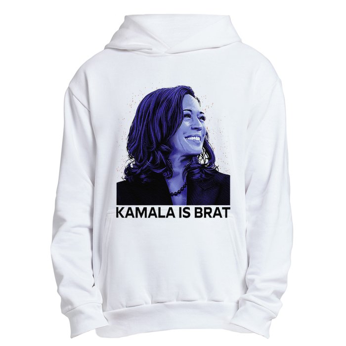 Kamala Is Brat Funny Sarcastic Urban Pullover Hoodie