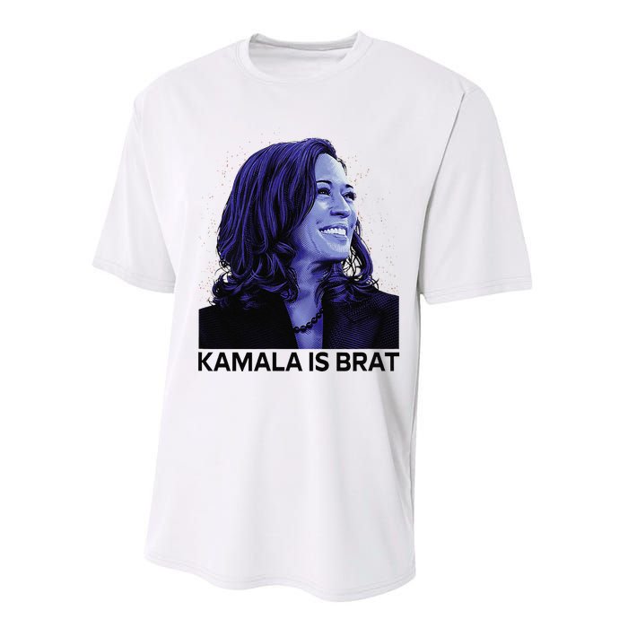 Kamala Is Brat Funny Sarcastic Performance Sprint T-Shirt