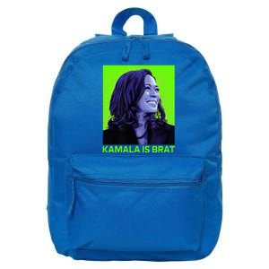 Kamala Is Brat Funny Sarcastic 16 in Basic Backpack