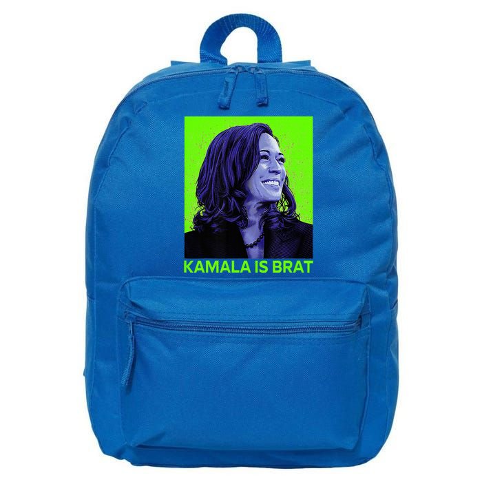 Kamala Is Brat Funny Sarcastic 16 in Basic Backpack