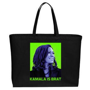 Kamala Is Brat Funny Sarcastic Cotton Canvas Jumbo Tote