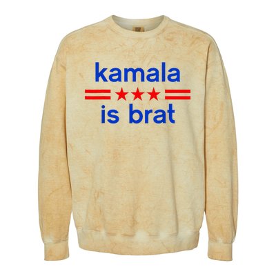 Kamala Is BratCute Quotes American Colorblast Crewneck Sweatshirt