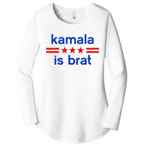 Kamala Is BratCute Quotes American Women's Perfect Tri Tunic Long Sleeve Shirt