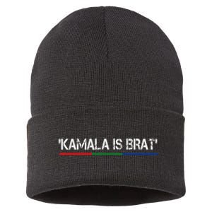 Kamala Is Brat Sustainable Knit Beanie