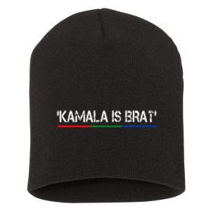 Kamala Is Brat Short Acrylic Beanie