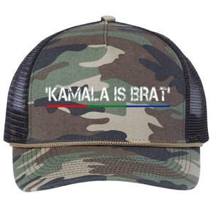 Kamala Is Brat Retro Rope Trucker Hat Cap