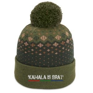 Kamala Is Brat The Baniff Cuffed Pom Beanie