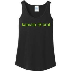 Kamala Is Brat Funny Pop Culture Girlie Usa President 2024 Ladies Essential Tank