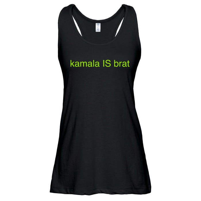 Kamala Is Brat Funny Pop Culture Girlie Usa President 2024 Ladies Essential Flowy Tank