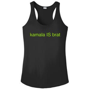 Kamala Is Brat Funny Pop Culture Girlie Usa President 2024 Ladies PosiCharge Competitor Racerback Tank