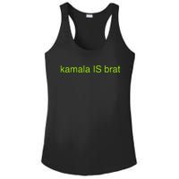 Kamala Is Brat Funny Pop Culture Girlie Usa President 2024 Ladies PosiCharge Competitor Racerback Tank