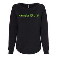 Kamala Is Brat Funny Pop Culture Girlie Usa President 2024 Womens California Wash Sweatshirt