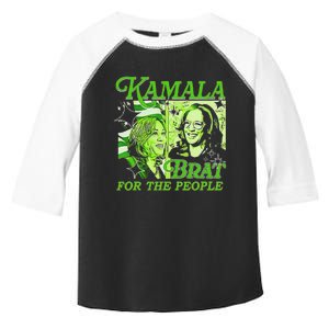 Kamala Is Brat 2024 Funny Green Toddler Fine Jersey T-Shirt