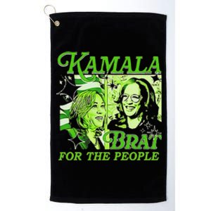 Kamala Is Brat 2024 Funny Green Platinum Collection Golf Towel