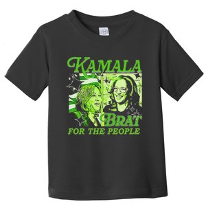 Kamala Is Brat 2024 Funny Green Toddler T-Shirt