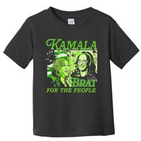 Kamala Is Brat 2024 Funny Green Toddler T-Shirt