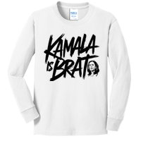 Kamala Is Brat 2024 Kids Long Sleeve Shirt