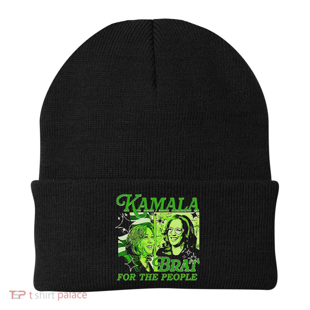 Kamala Is Brat 2024 Funny Green Knit Cap Winter Beanie