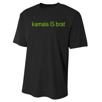 Kamala Is Brat Performance Sprint T-Shirt